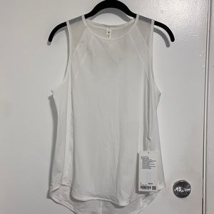 White lululemon Sculpt Tank